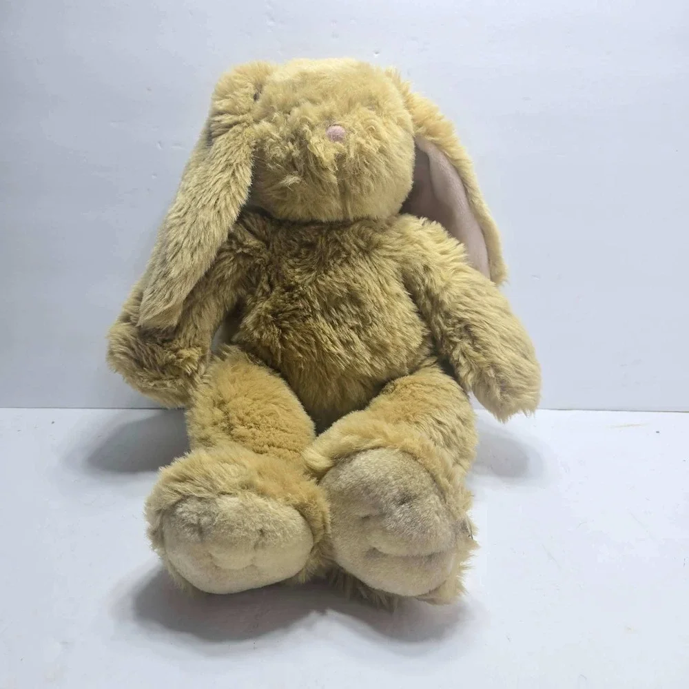 Build A Bear Workshop Tan Floppy Bunny Rabbit Plush Lop Ears Shaggy 18 Inch